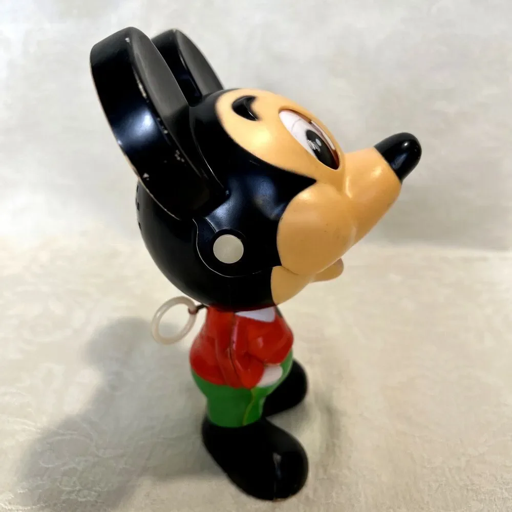 Vintage 1976 Mickey Mouse Chatter Chum Mattel Pull String Talking Toy Works